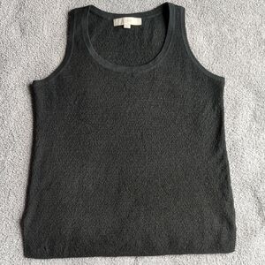 LOFT Black Knit Tank Size S